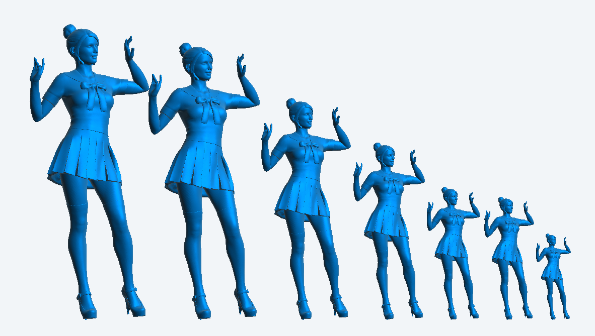 W51 – Woman Dancing at a Party | Scale Model Female Figure