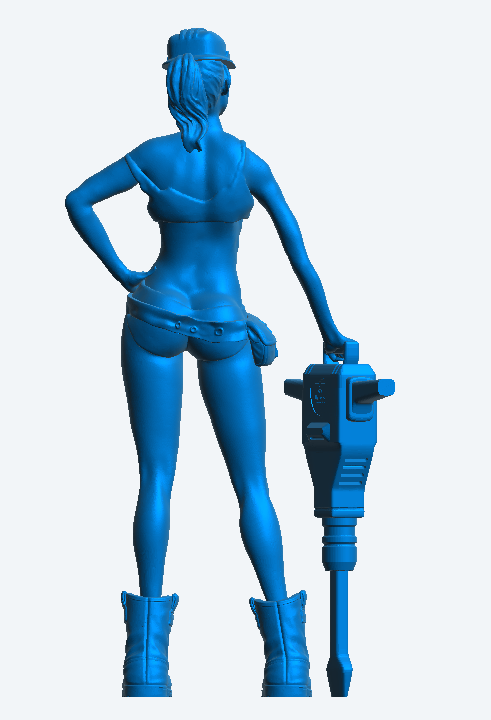 W52 – Sexy Female Construction Worker | Scale Model Female Figure