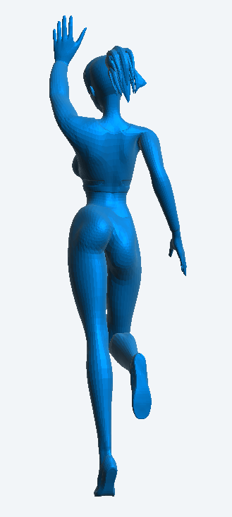 W53 – Woman at Aerobics Class | Scale Model Female Figure