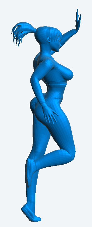 W53 – Woman at Aerobics Class | Scale Model Female Figure