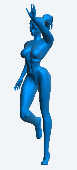 W53 – Woman at Aerobics Class | Scale Model Female Figure