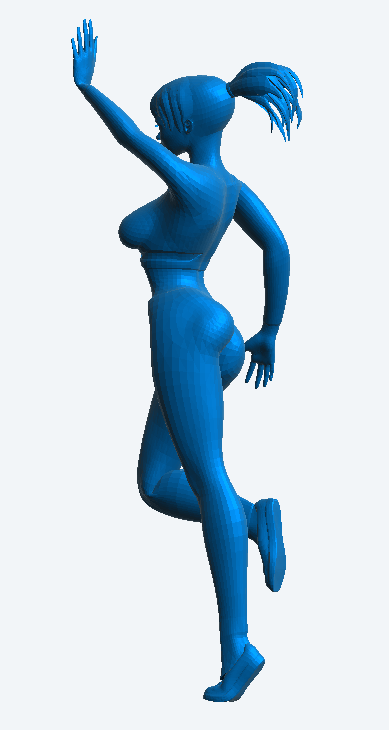 W53 – Woman at Aerobics Class | Scale Model Female Figure
