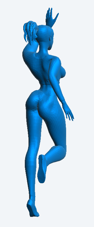 W53 – Woman at Aerobics Class | Scale Model Female Figure