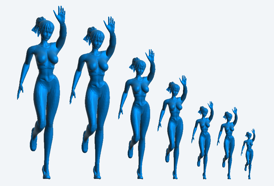 W53 – Woman at Aerobics Class | Scale Model Female Figure