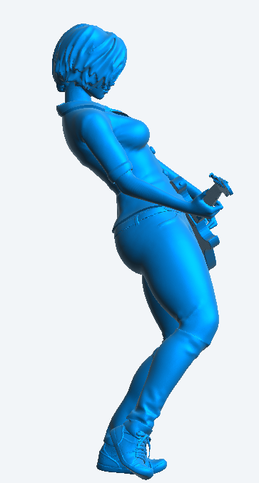 W54 – Sexy Woman Guitarist | Scale Model Female Figure