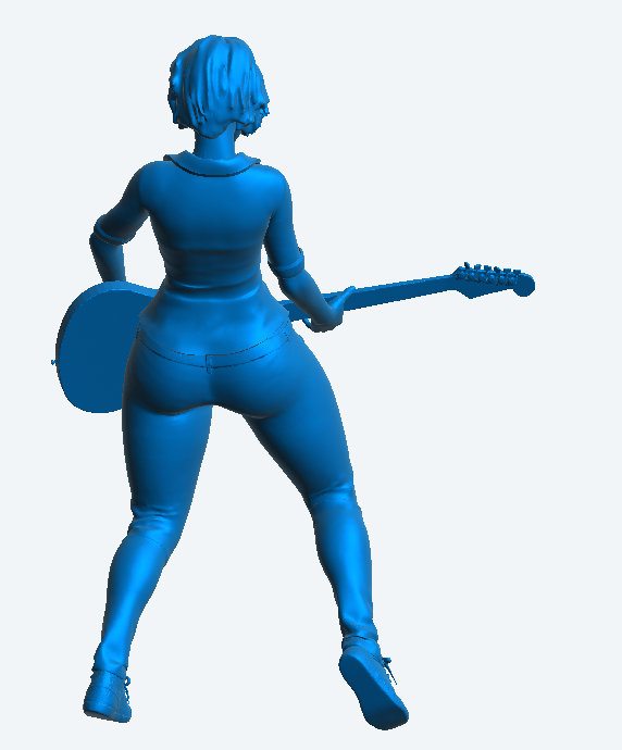 W54 – Sexy Woman Guitarist | Scale Model Female Figure