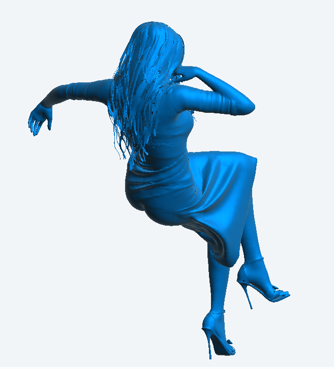 W57 – Sexy Woman Sitting at a Bar | Scale Model Female Figure