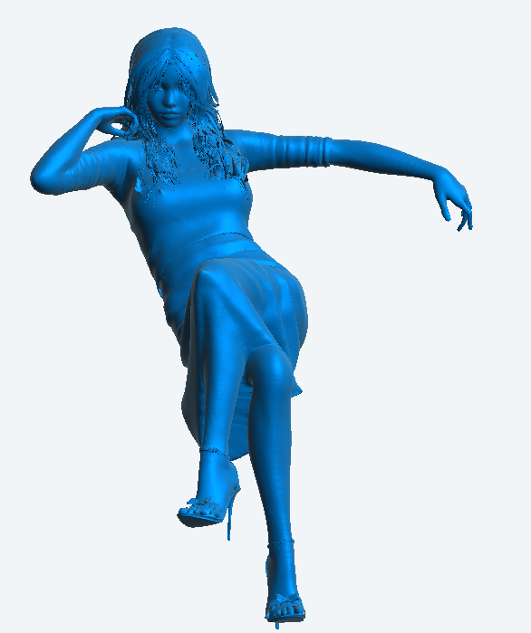 W57 – Sexy Woman Sitting at a Bar | Scale Model Female Figure