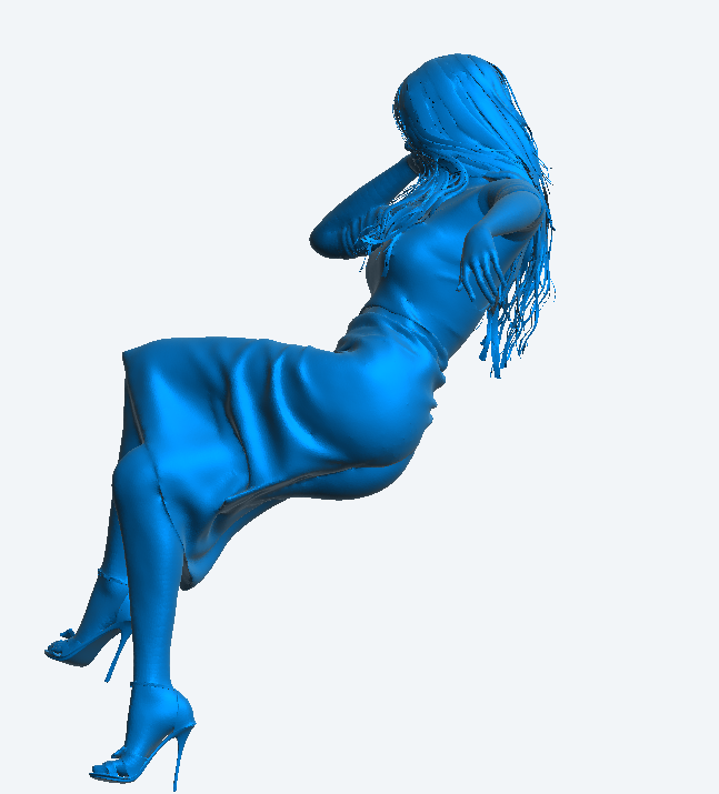 W57 – Sexy Woman Sitting at a Bar | Scale Model Female Figure