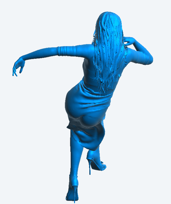 W57 – Sexy Woman Sitting at a Bar | Scale Model Female Figure