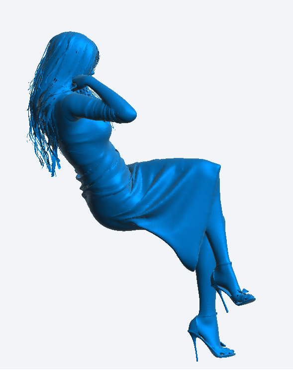 W57 – Sexy Woman Sitting at a Bar | Scale Model Female Figure