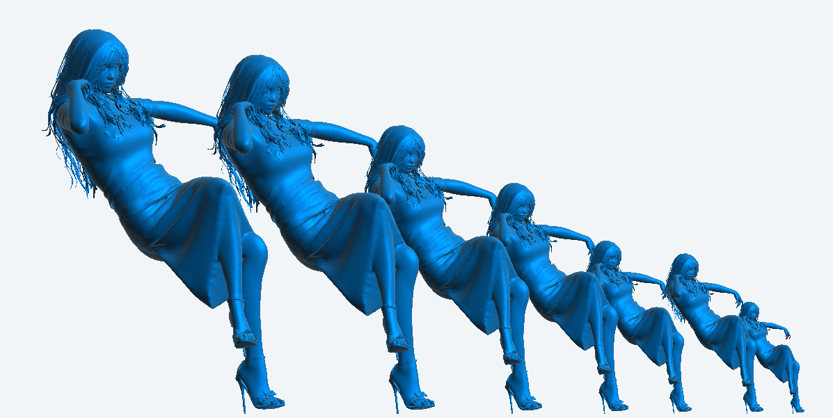 W57 – Sexy Woman Sitting at a Bar | Scale Model Female Figure