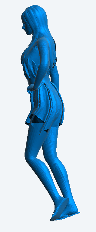 W58 – Sexy Female Model on the Catwalk | Die-Cast Scale Model Figure