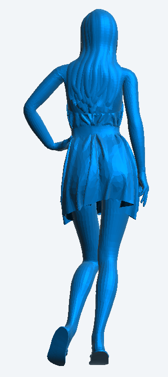 W58 – Sexy Female Model on the Catwalk | Die-Cast Scale Model Figure