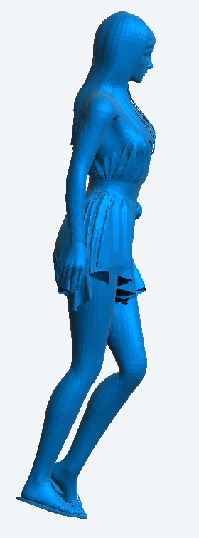 W58 – Sexy Female Model on the Catwalk | Die-Cast Scale Model Figure