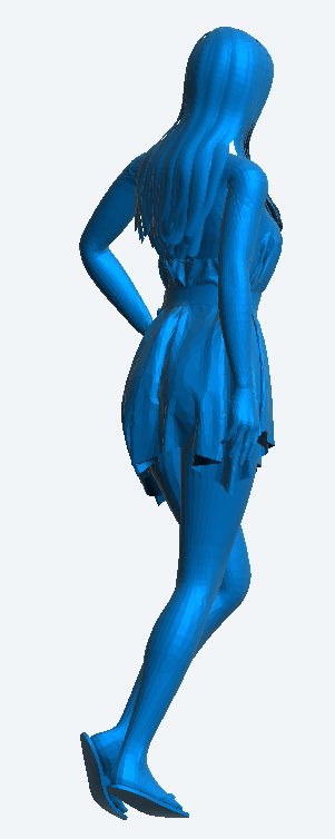 W58 – Sexy Female Model on the Catwalk | Die-Cast Scale Model Figure