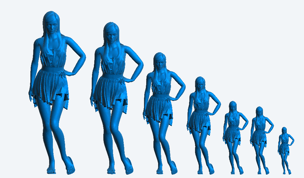 W58 – Sexy Female Model on the Catwalk | Die-Cast Scale Model Figure