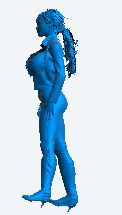 W59 – Sexy Woman Wearing Leather Corset and Pants | Scale Model Female Figure