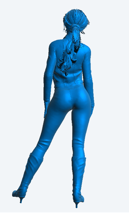 W59 – Sexy Woman Wearing Leather Corset and Pants | Scale Model Female Figure
