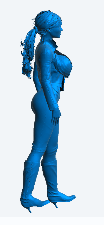 W59 – Sexy Woman Wearing Leather Corset and Pants | Scale Model Female Figure