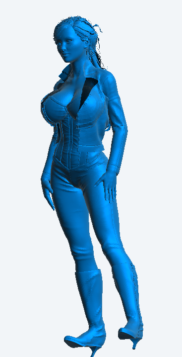 W59 – Sexy Woman Wearing Leather Corset and Pants | Scale Model Female Figure