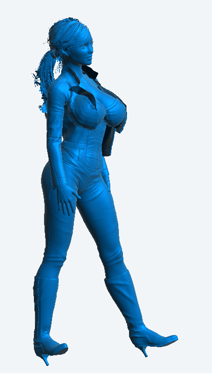 W59 – Sexy Woman Wearing Leather Corset and Pants | Scale Model Female Figure