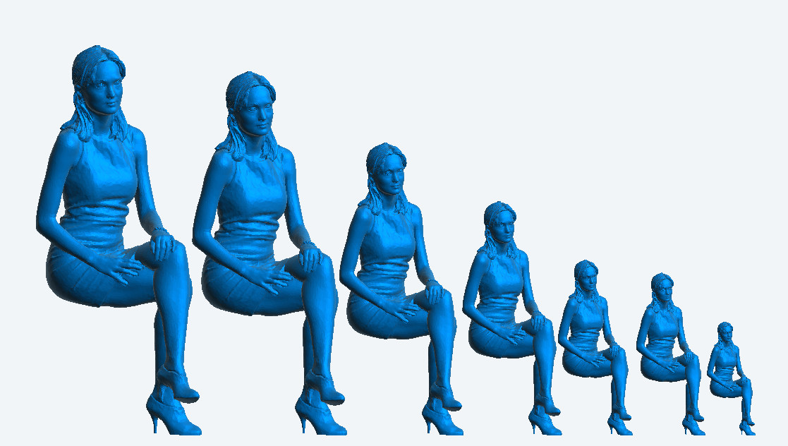 W60 – Woman Sitting Cross-Legged at a Nightclub | Scale Model Female Figure