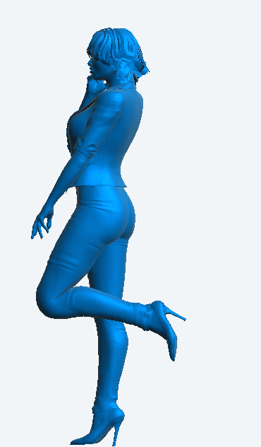 W63 – Sexy Woman Walking Whilst on Her Phone | Scale Model Female Figure