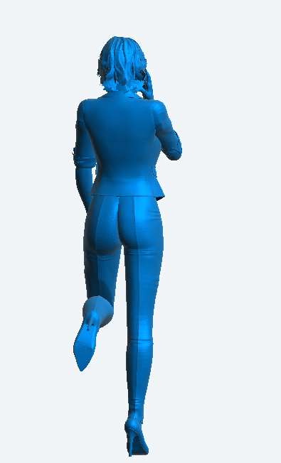W63 – Sexy Woman Walking Whilst on Her Phone | Scale Model Female Figure