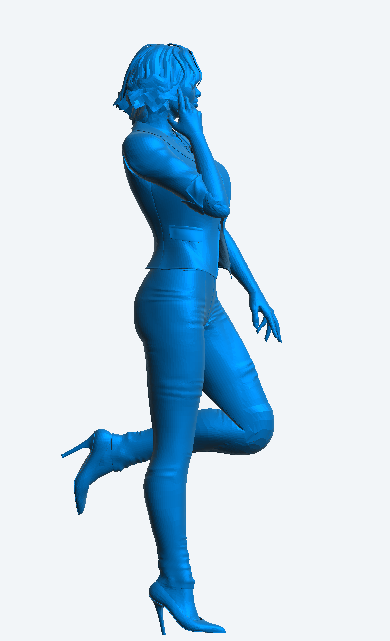 W63 – Sexy Woman Walking Whilst on Her Phone | Scale Model Female Figure