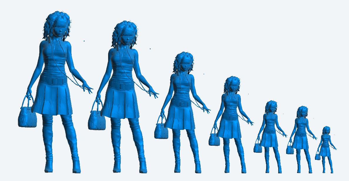 W66 – Woman Standing and Waiting | Scale Model Female Figure