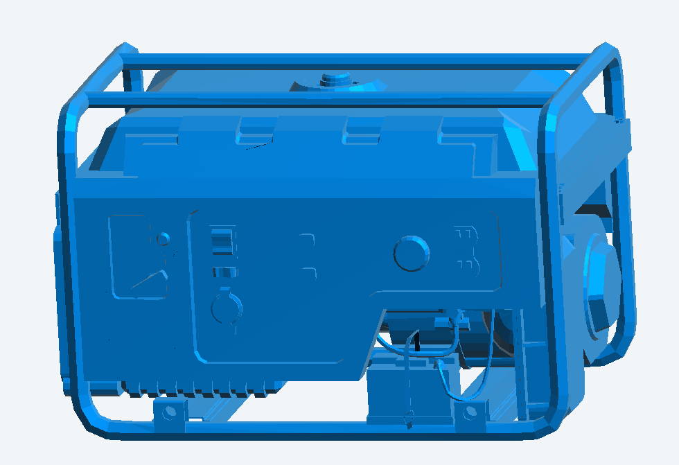 T42 Portable Diesel Generator – 1/18 1/43 Scale Model Equipment