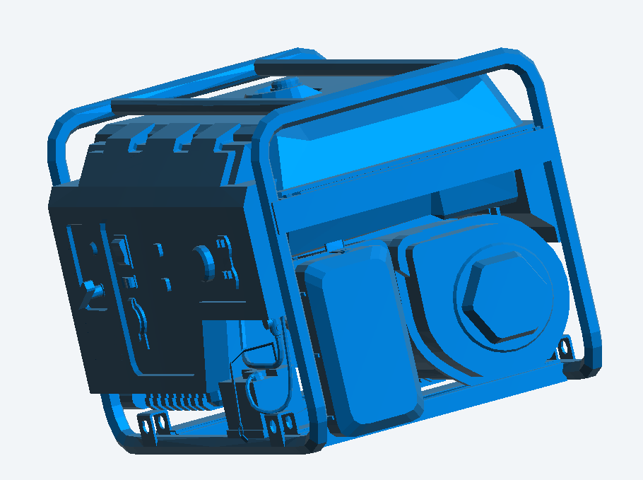 T42 Portable Diesel Generator – 1/18 1/43 Scale Model Equipment