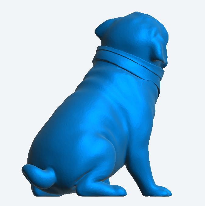 Model Sitting Pug – Scale model trucks boat railway A14