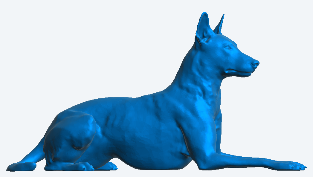 1/76 Model Doberman – Lying Down, Alert A19