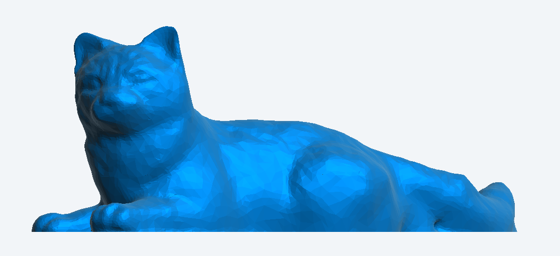 A27 Laying Long-Haired Cat – Scale Model Figure