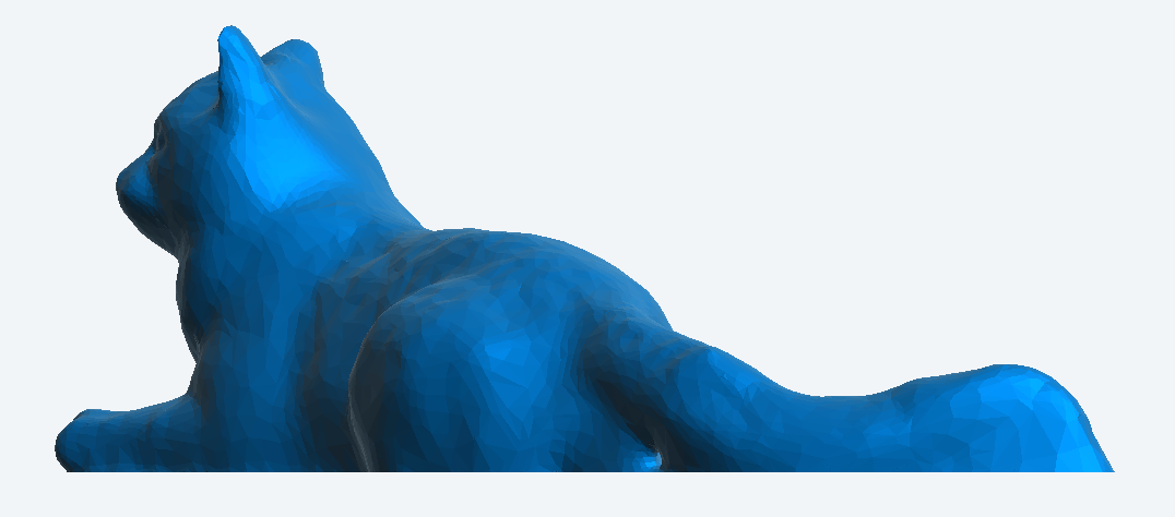 A27 Laying Long-Haired Cat – Scale Model Figure