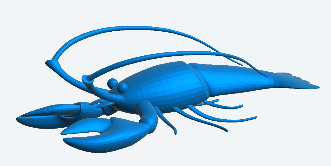 A34 โ Super Detailed Lobster Models for RC Boats & Dioramas