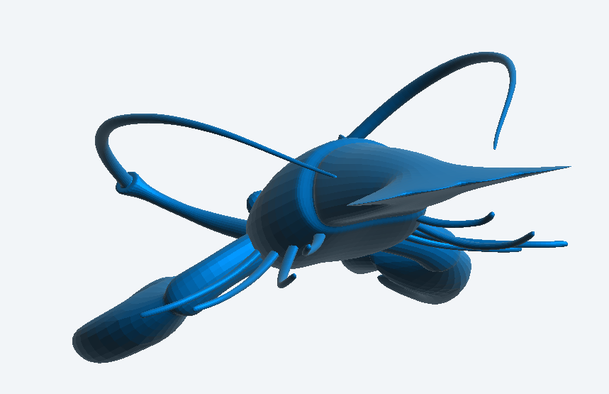 A34 โ Super Detailed Lobster Models for RC Boats & Dioramas