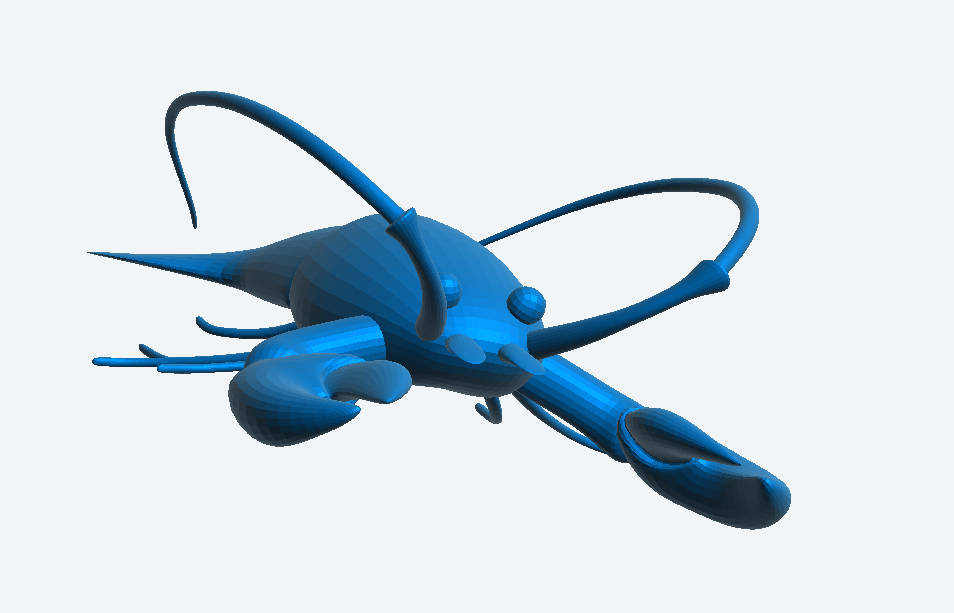 Super Detailed Lobster Models for RC Boats A34 โ