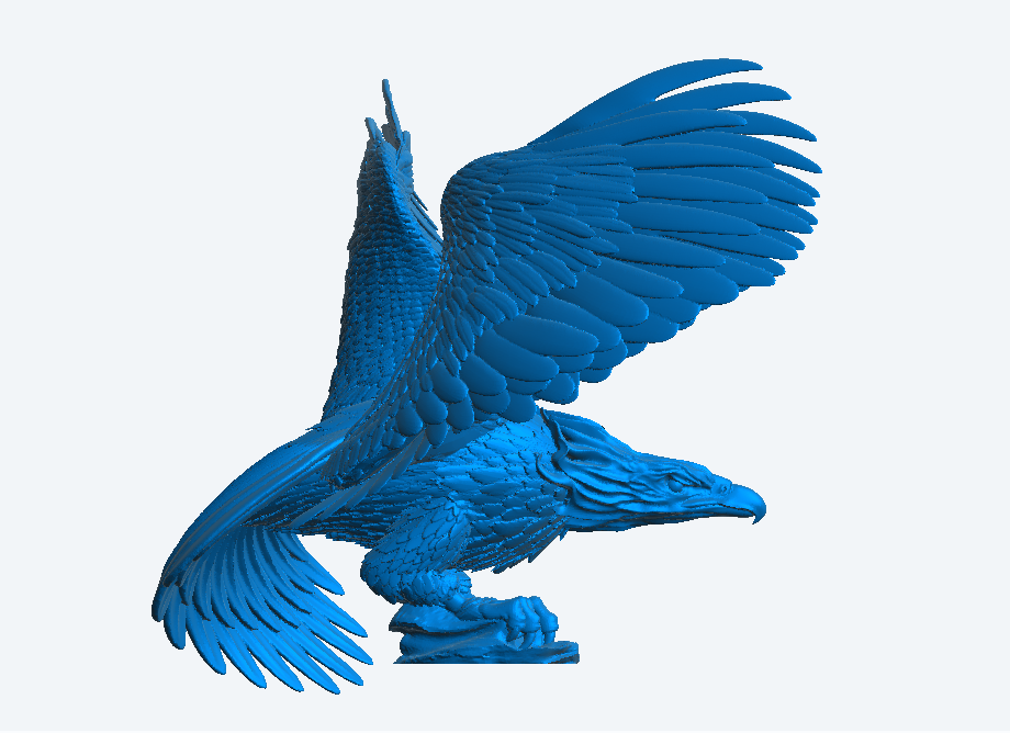 Scale Model Majestic Eagle with Wings Spread Wide A54