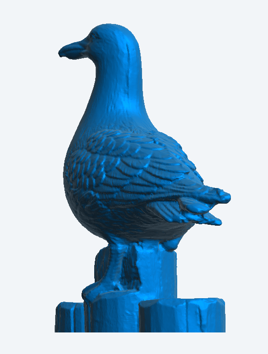 Model Seagull on a Perch for Coastal, Marine A56