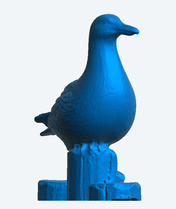 Model Seagull on a Perch for Coastal, Marine A56