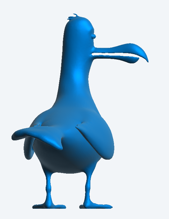 Quirky Cartoon Seagull – Scale Model Figure for Ships A57