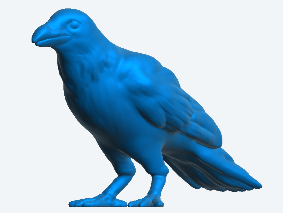 Scale Model Crow Standing for  Dioramas A64