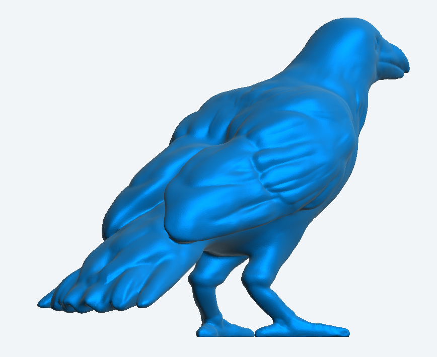 Scale Model Crow Standing for  Dioramas A64