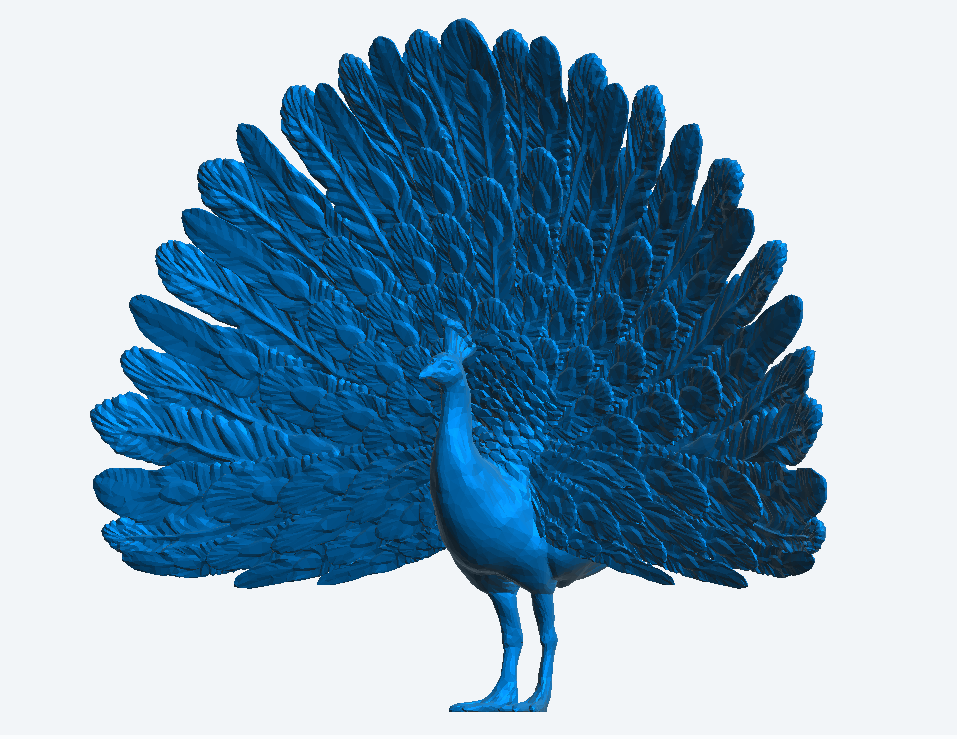 A65 – Peacock with Wings Spread for Exotic, Garden, and Wildlife Dioramas
