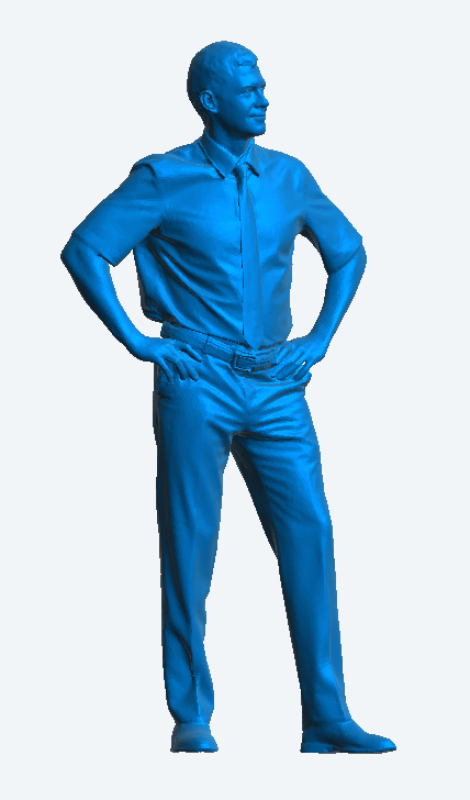 M72 1/72 multi scale Businessman Wearing Short-Sleeved Shirt, Tie and Trousers