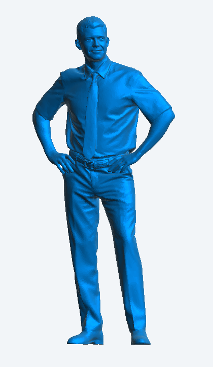 M72 1/72 multi scale Businessman Wearing Short-Sleeved Shirt, Tie and Trousers