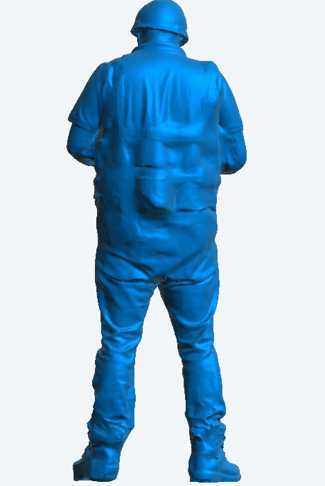M78 – Model Figure of Male Construction Worker Holding a Piece of Paper